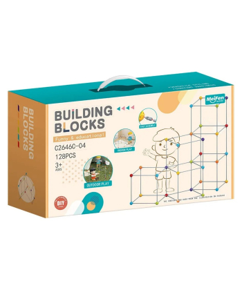 HK mini konstruktor sa plastičnim cevčicama 128 elemenata - A097756