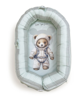 Textil multifunkcionalno gnezdo za bebe Teddy mint