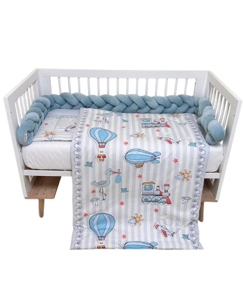 Textil komplet posteljina za krevetac za bebe Rode - 120x60cm