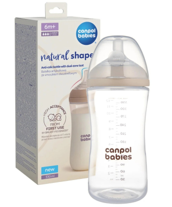 Canpol Babies Natural Shape flašica antikolik dual zone 330ml 35/402