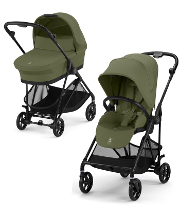 Cybex Melio Carbon kolica 2 u 1 sa nosiljkom - Moss Green