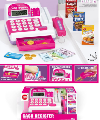 Hk Mini igračka za decu kasa Pink A090525