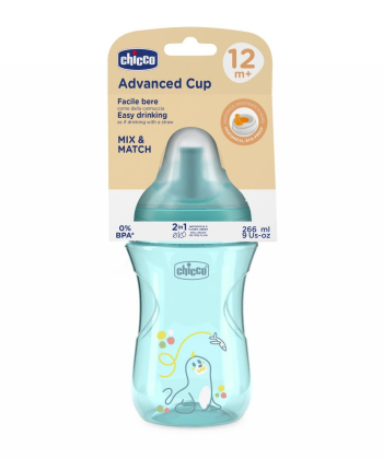 Chicco Advanced No Spill čaša za decu 12m+ Plava