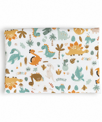 Textil jastučnica za bebe 60x40cm Dino družina