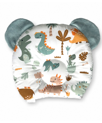 Textil jastuk za bebe sa ušima Dino družina