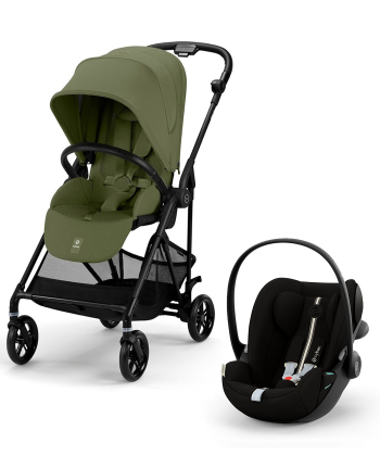 Cybex Melio Carbon kolica 2 u 1 sa auto sedištem Cloud G3 I-size - Moss Green&Moon Black