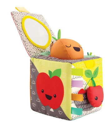 Infantino edukativna senzorna kocka za bebe Peek&Seek 