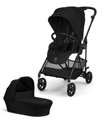 Cybex Melio Carbon kolica 2 u 1 sa nosiljkom - MAGIC BLACK NEW