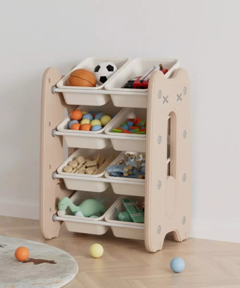 Feelkids sistem za odlaganje igračaka Mačka S 53x38x76cm svetlo Braon