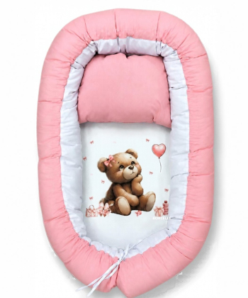 Deksi gnezdo za bebe Meda Roze