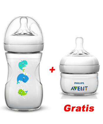 Avent flašica natural 260 ml - Kit + GRATIS flašica natural 60 ml SCF62725/699