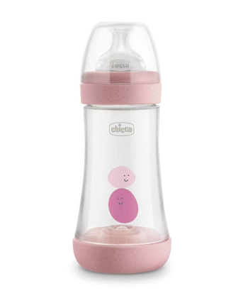 Chicco Perfect 5 plastična flašica za bebe 240ml - Roza