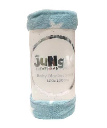 Jungle ćebe za bebe Zvezdice 100X130 cm - Mint