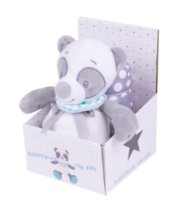 Jungle ćebe za bebe sa plišanom igračkom Panda Siva - 31000503