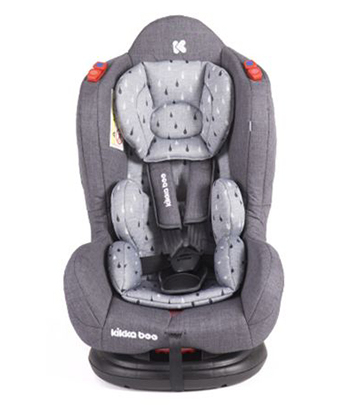 Kikka Boo Hood Auto Sedište za bebe od 0 do 25 kg Grey