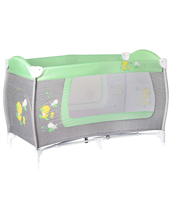Lorelli Bertoni Prenosivi Krevetac za bebe Danny 1 nivo Grey&Green Ducks 2018