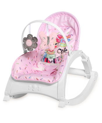 Lorelli Bertoni ležaljka za bebe do 18 kg Enjoy Pink Travelling
