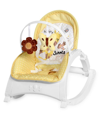 Lorelli Bertoni ležaljka za bebe do 18 kg Enjoy Yellow Giraffe