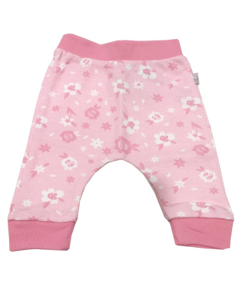 My Baby pantalonice za bebe Flowers Rose Vel. 56-62 - 232107