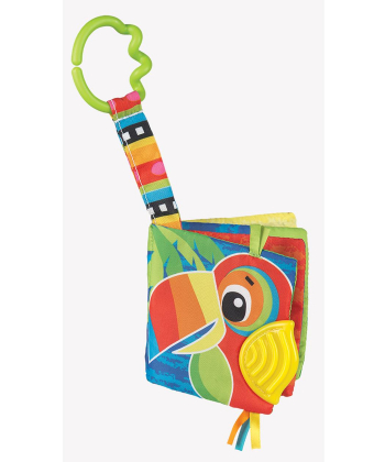 Playgro igračka za bebe Edukativna knjiga Papagaj 3 meseci + 0183858