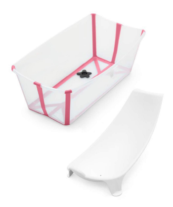 Stokke Flexi Bath set kadice za bebe na sklapanje - Transparent Pink