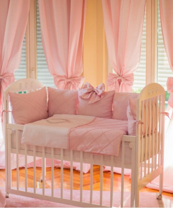 Textil Royal komplet posteljina za krevetac za bebe Roze - 120x60 cm