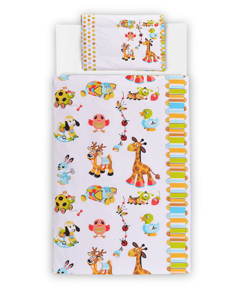 Textil posteljina za krevetac za bebe Animals
