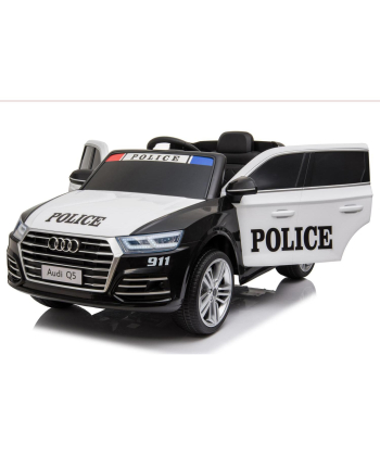 Audi Q5 Police automobil na akumulator za decu Black