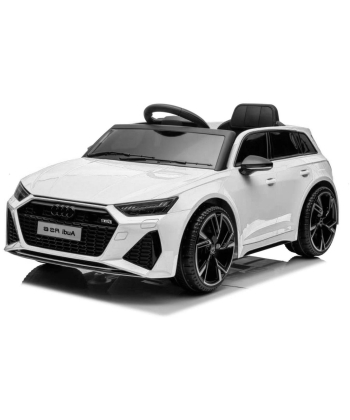 Audi RS 6 automobil na akumulator za decu White/Red