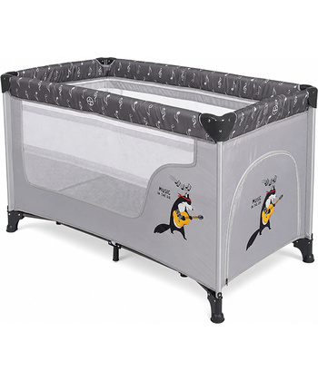 BBO Dream&Play prenosivi krevetac za bebe 2 nivoa Grey