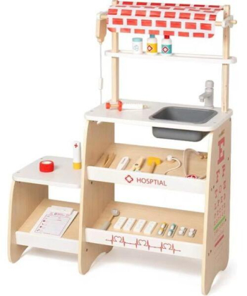 BBO drvena igračka za decu mini medicinska klinika