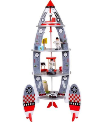 BBO drvena igračka za decu svemirska raketa