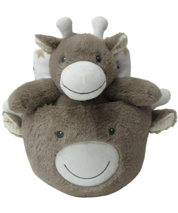 BBO plišana igračka i ćebe za bebe Grey Giraffe