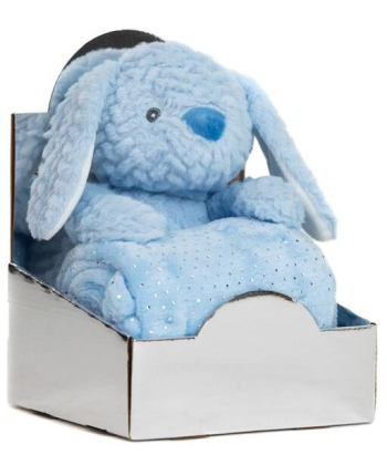 BBO set za bebe ćebe sa igračkom – Blue Rabit