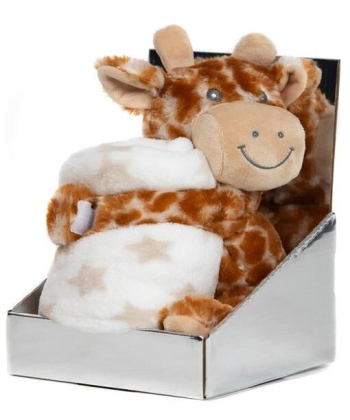 BBO set za bebe ćebe sa igračkom – Giraffe