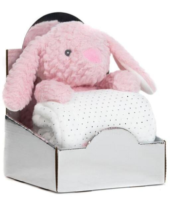 BBO set za bebe ćebe sa igračkom – Pink Rabit