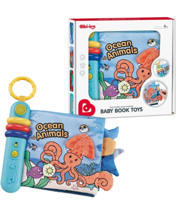 Bibi Inn interaktivna muzička knjiga za bebe Ocean Animals - 1043546