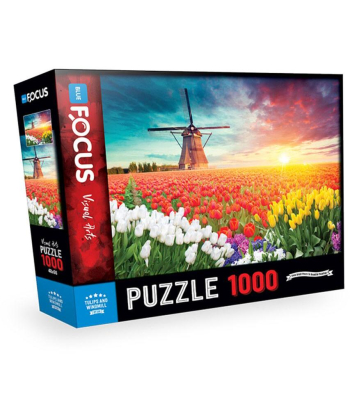 Blue Focus Puzzle za decu 1000 delova Lale i vetrenjače - 1038768