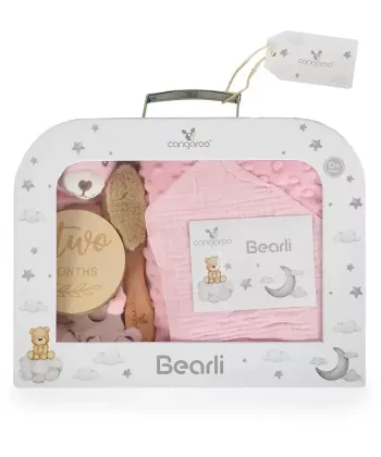 Cangaroo poklon set za bebe 6u1 Bearli – Pink