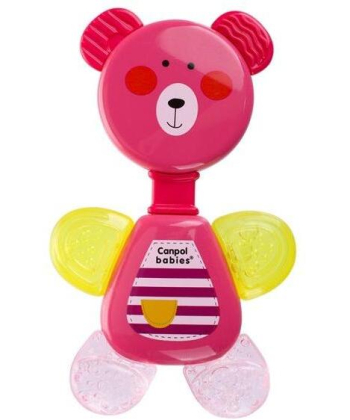 Canpol Babies glodalica zvečka za bebe Bear 56/139 Pink