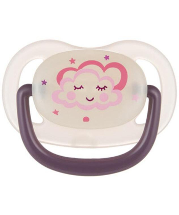 Canpol Babies silikonska varalica 0-6m night dreams 22/500 1kom pink