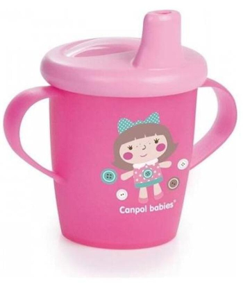 Canpol Babies šolja za decu 250 ml non spil 31/200 toys - pink