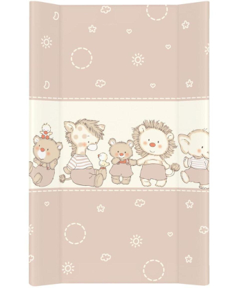 Ceba Baby meka podloga za presvlačenje bebe Životnje Bež 80x50 cm 41110202