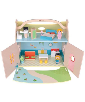 Classic World Kućica za lutke - prenosivi kofer Drvena igračka za decu - 22018