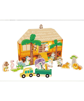 Classic World Osmisli priču Safari drvena igračka za decu - 30828