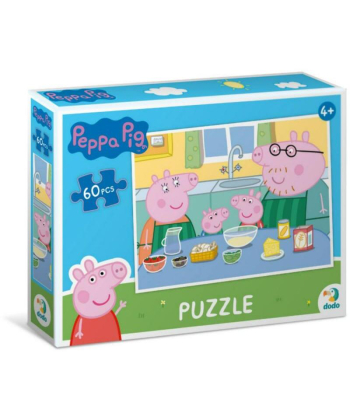 Dodo puzzle za decu Peppa prase porodični ručak 60 elemenata - A066239