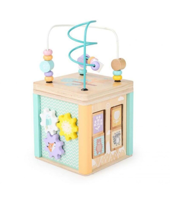 ECOTOYS drvena edukativna kocka za decu HM015472