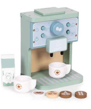 ECOTOYS drveni aparat za kafu za decu Barista set 8 delova TL645001