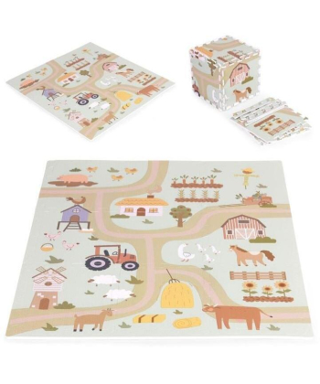 ECOTOYS Eva podloga za igru dece 90.5x90.5 cm Farma - ECOEVA019