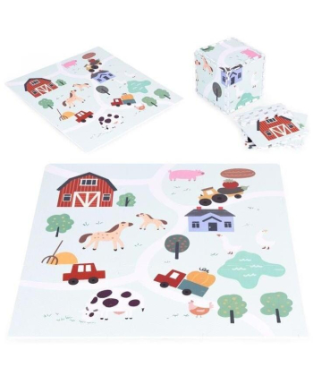 ECOTOYS Eva podloga za igru dece 90.5x90.5 cm Farma - ECOEVA020